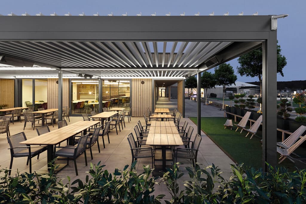'Oversized outdoor terrace boosts sales'